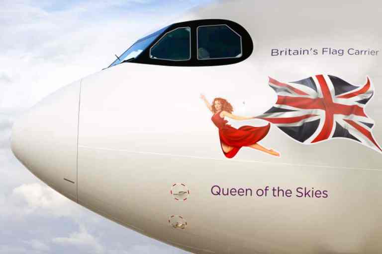 , aviation: Virgin Atlantic tufts Airbus A330neo in honor of Queen Elizabeth II