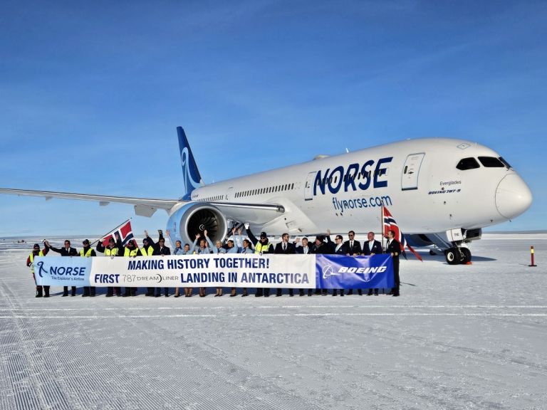 , aviation: Norse landed in the eternal ice for the first time with a Boeing 787-9